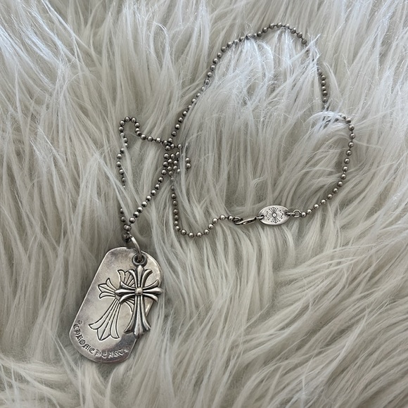Chrome Hearts Cross Dog Tag with Necklace - Picture 5 of 5